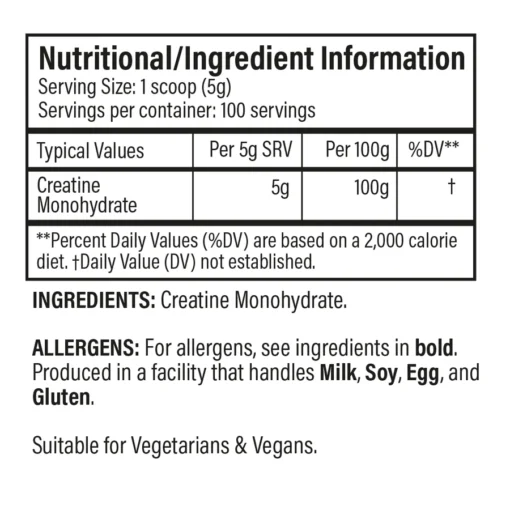 Trained by JP Nutrition - Creatine 500 gr - Image 2