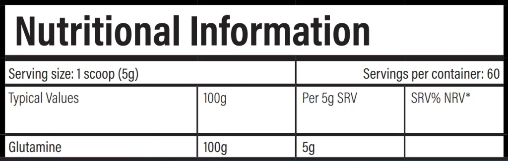 Trained by JP Nutrition - Glutamine 1KG - Image 2