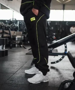 Joggers - Black & Lime Contrast