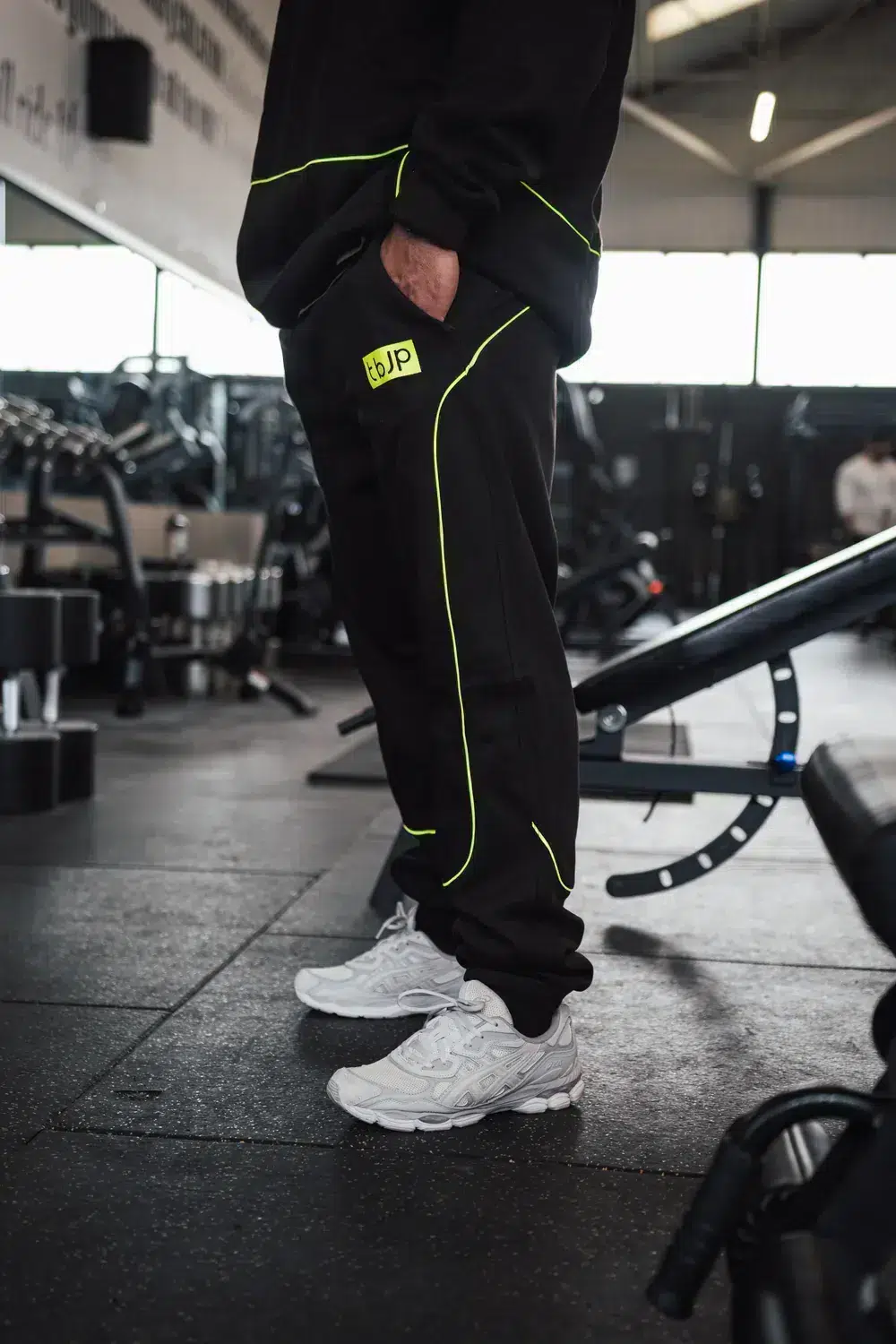 Joggers - Black & Lime Contrast