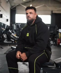 Joggers - Black & Lime Contrast - Image 4