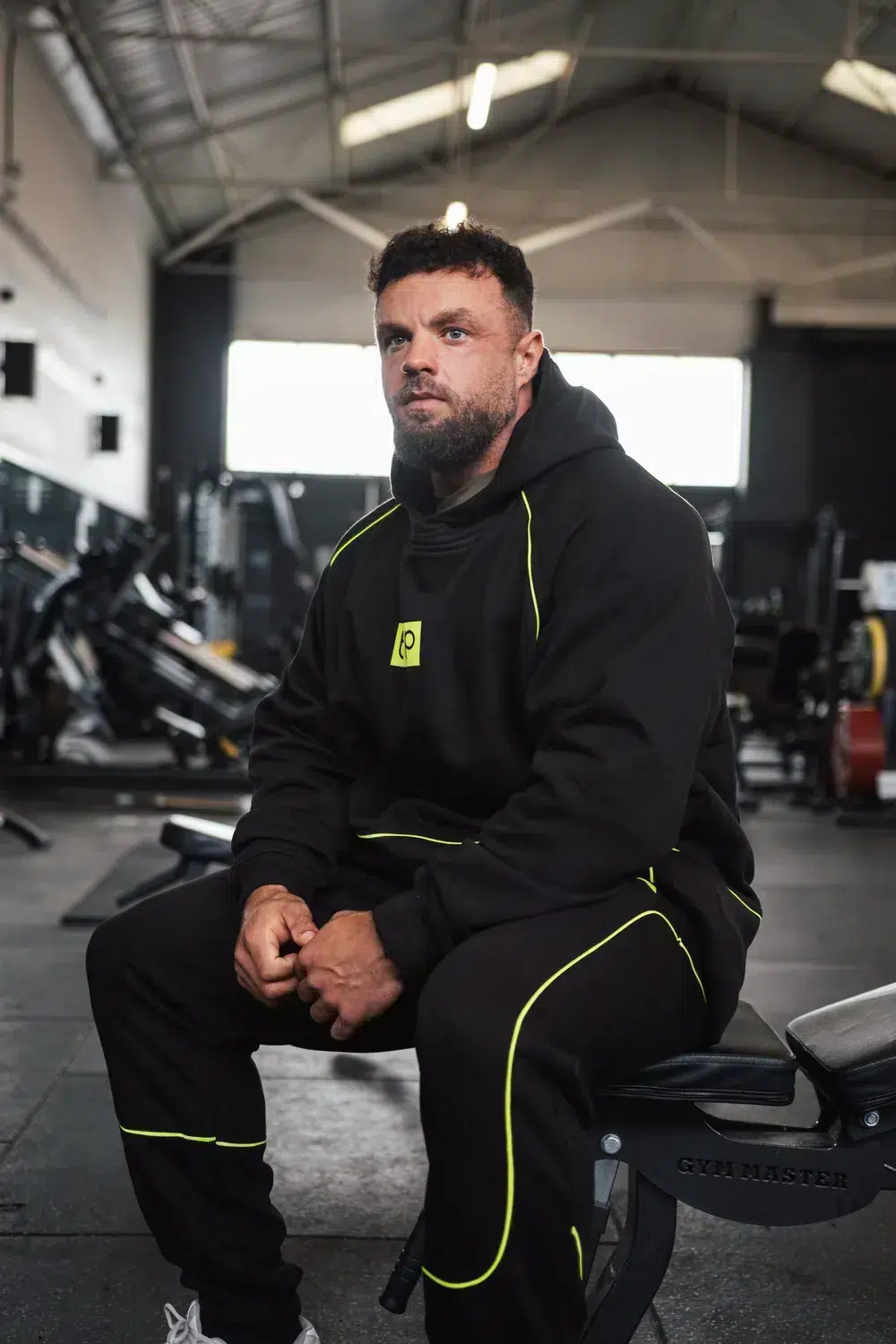Joggers - Black & Lime Contrast - Image 4
