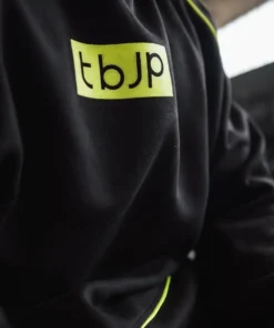 Hoodie - Black with Lime Piping - Image 5