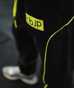 Joggers - Black & Lime Contrast - Image 3