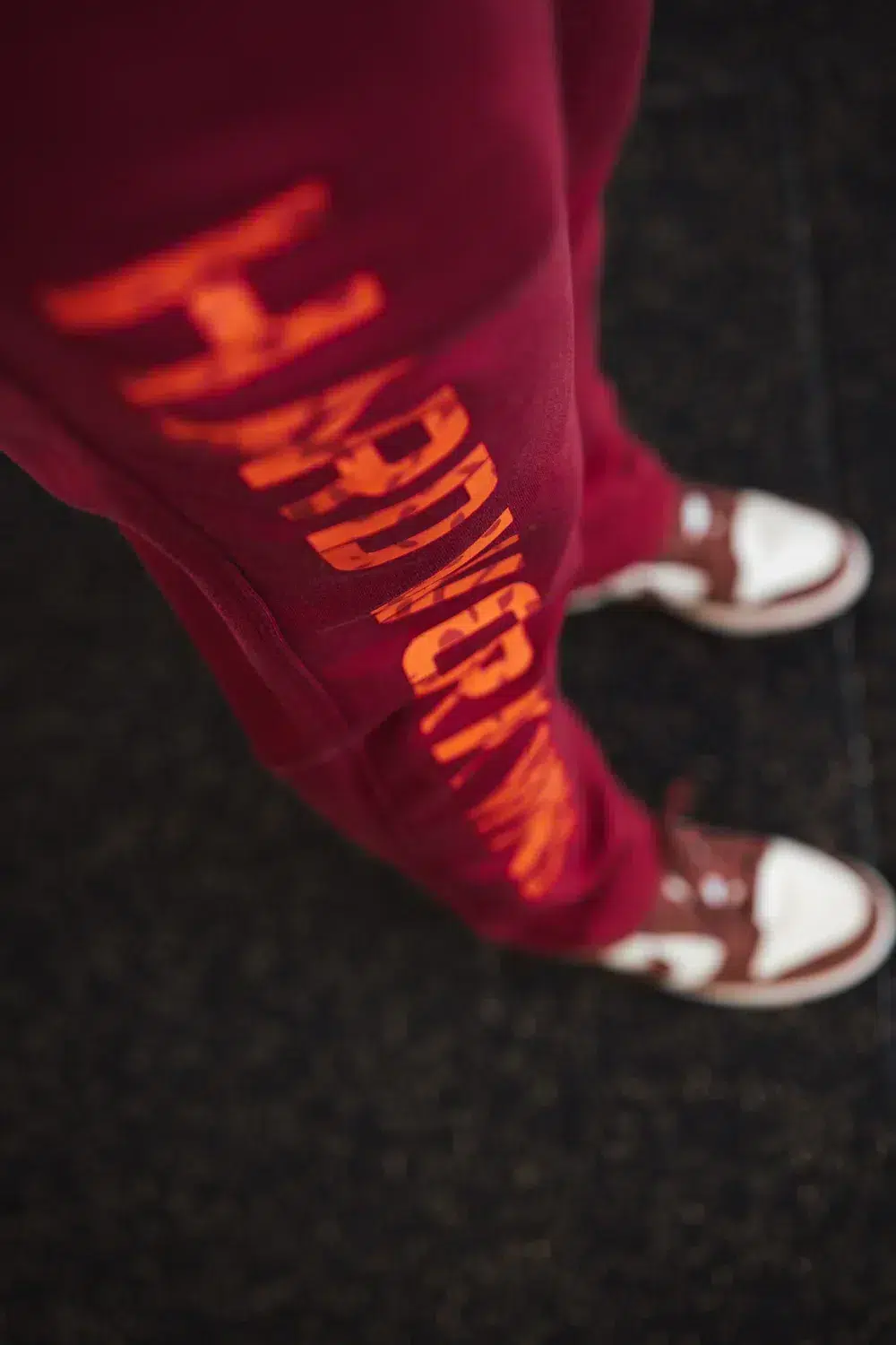 Joggers - HARD WORK WINS Deep Red - Image 3