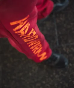 Joggers - HARD WORK WINS Deep Red - Image 6