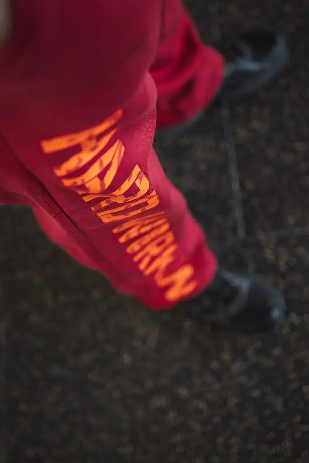Joggers - HARD WORK WINS Deep Red - Image 6