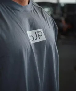 Alternative view of Raglan Tee - in Grey with Light Grey Detail