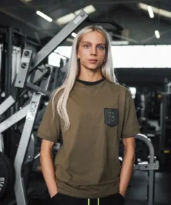 T-shirt - The Shield Tshirt in Olive - Image 3