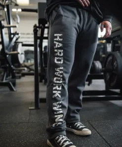Joggers - HARD WORK WINS in Grey - Image 3