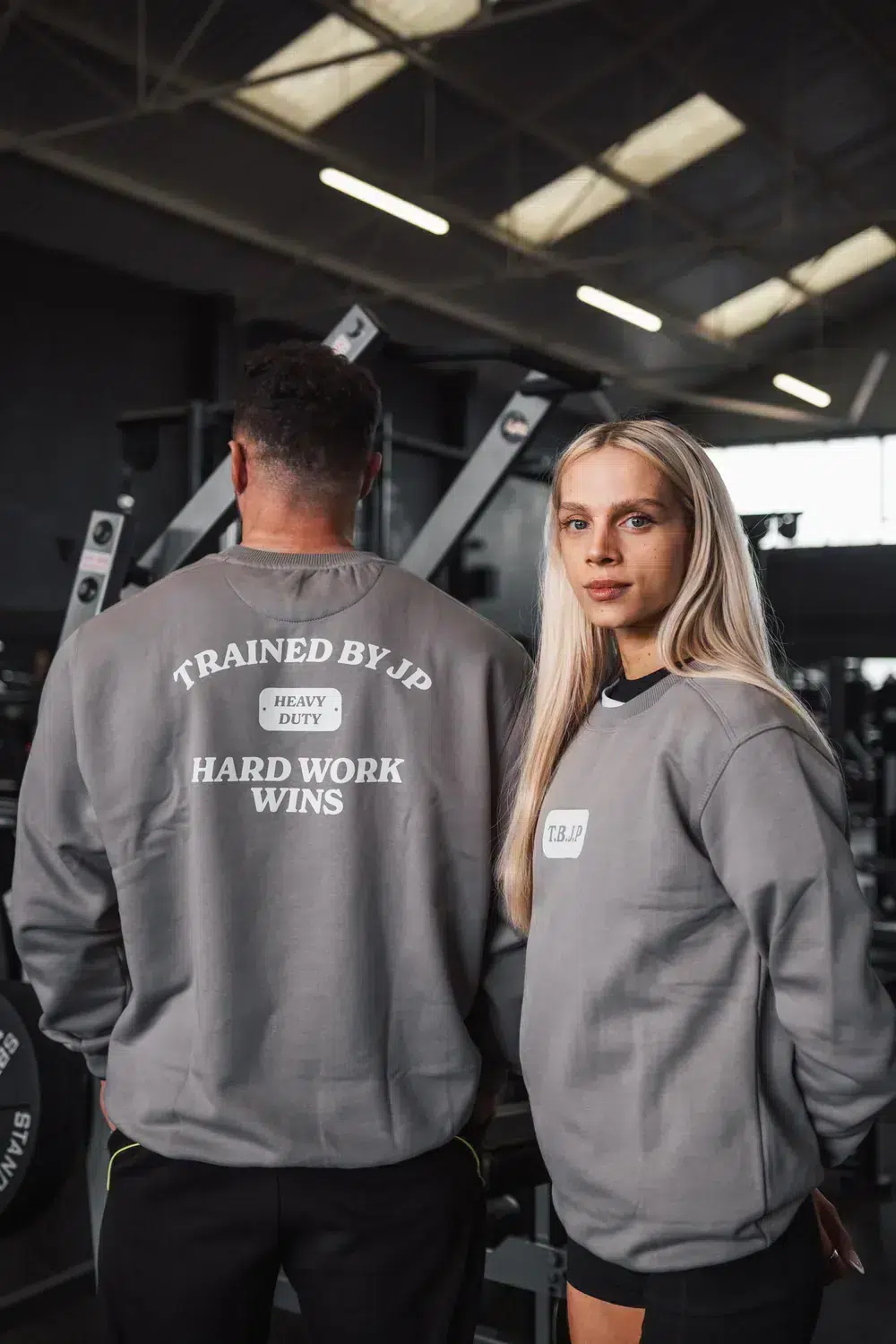 Sweater - Hard Work Wins Sweater in Grey
