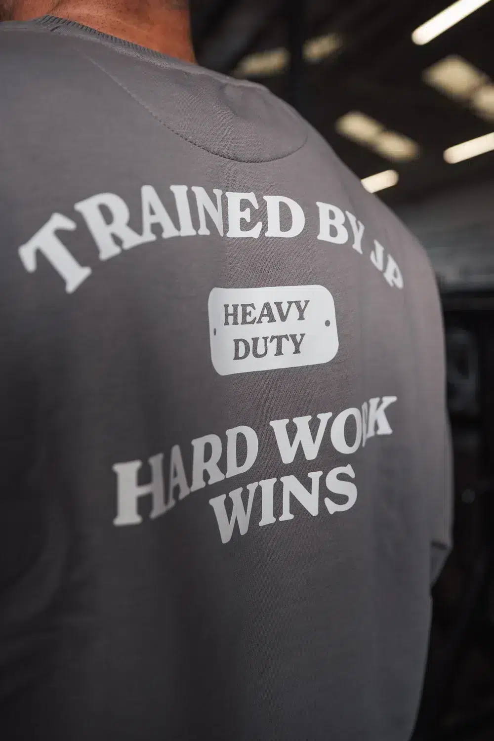 Sweater - Hard Work Wins Sweater in Grey - Image 7