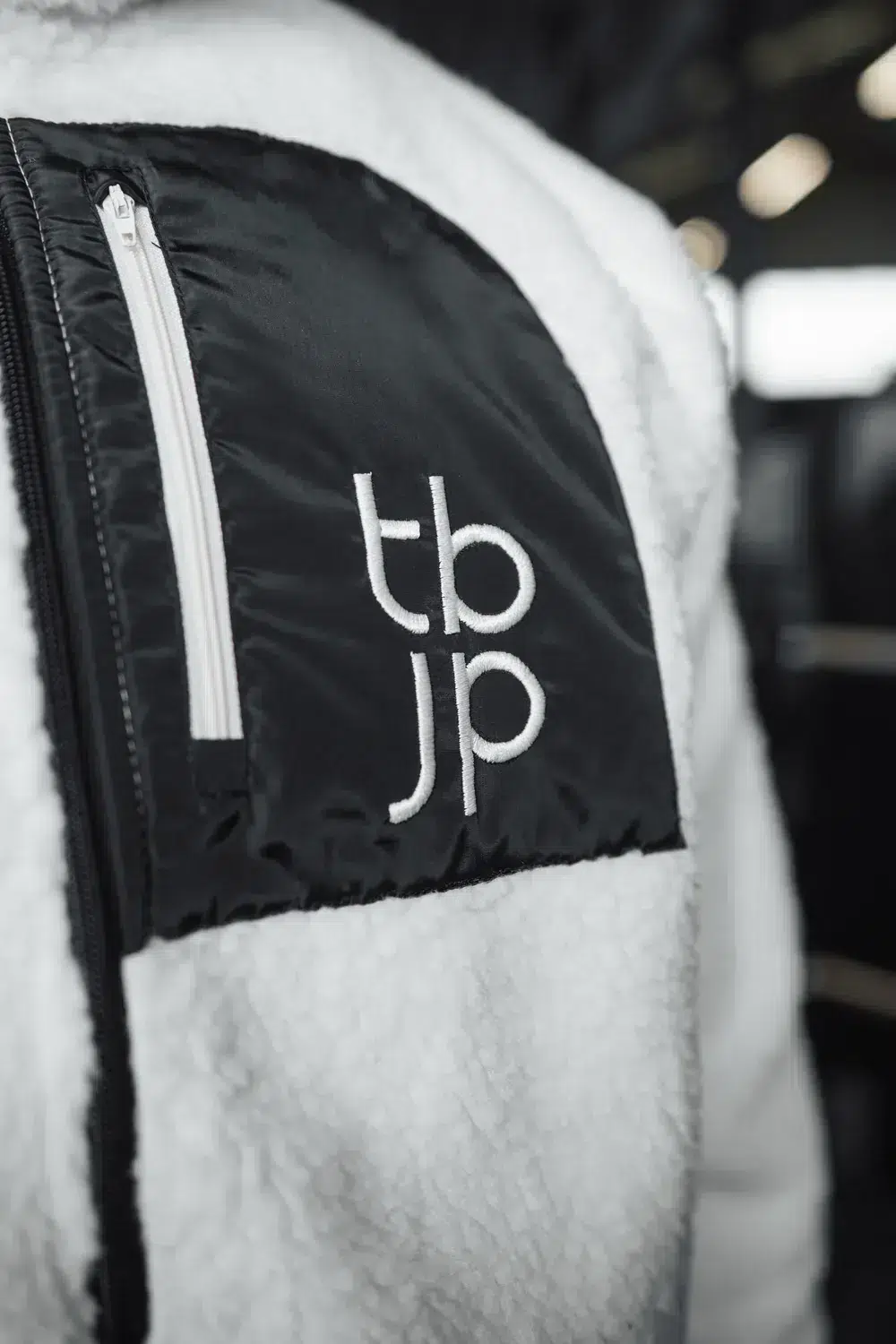 Sherpa Fleece - Cream with Patch Detail - Image 7