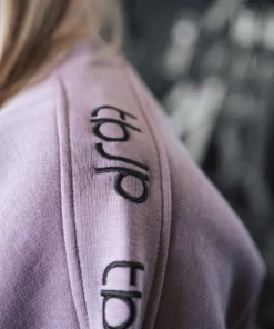 Sweater - Dusky Lilac with Embroidered tbJP Arm Logo (pink) - Image 3